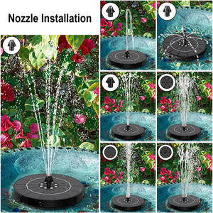 Fontana <span class=keywords><strong>Solare</strong></span> Galleggiante con Luce, Pompa per Laghetto, Vasca per Uccelli, Giardino, Esterno, Patio, Cortile, Piscina, Acquario, Cascata Decorativa per Casa - Product Image 6