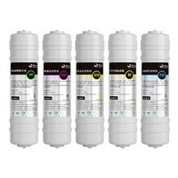 10 pouces 0.2 microns charbon actif bloc sédiments PP UDF CTO T33 cartouche de filtre à eau ménage extérieur RV purificateurs électriques