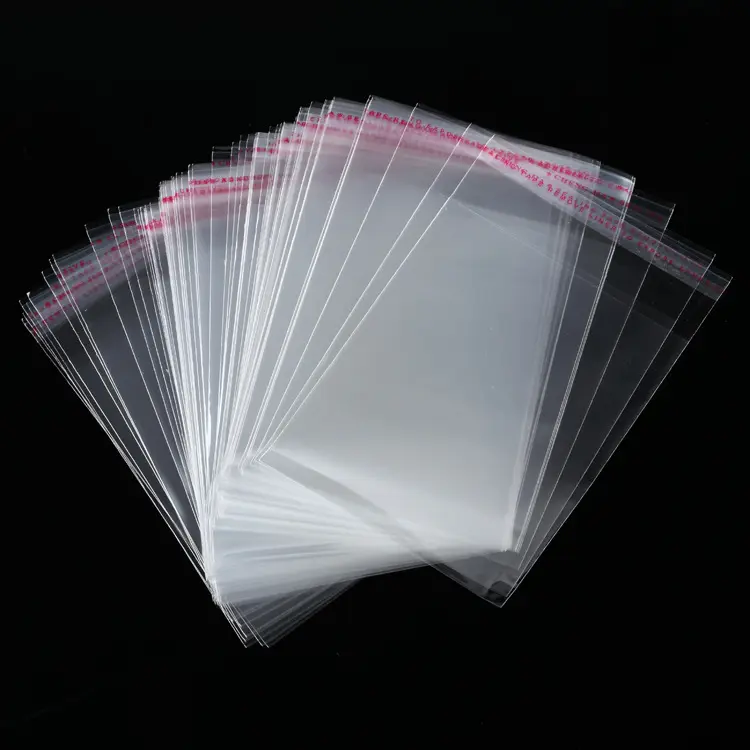 Groothandel Op Maat Bedrukte Opp Zelfklevende Tassen/Doorzichtige Transparante Sieraden Cellofaan Plastic Zakken