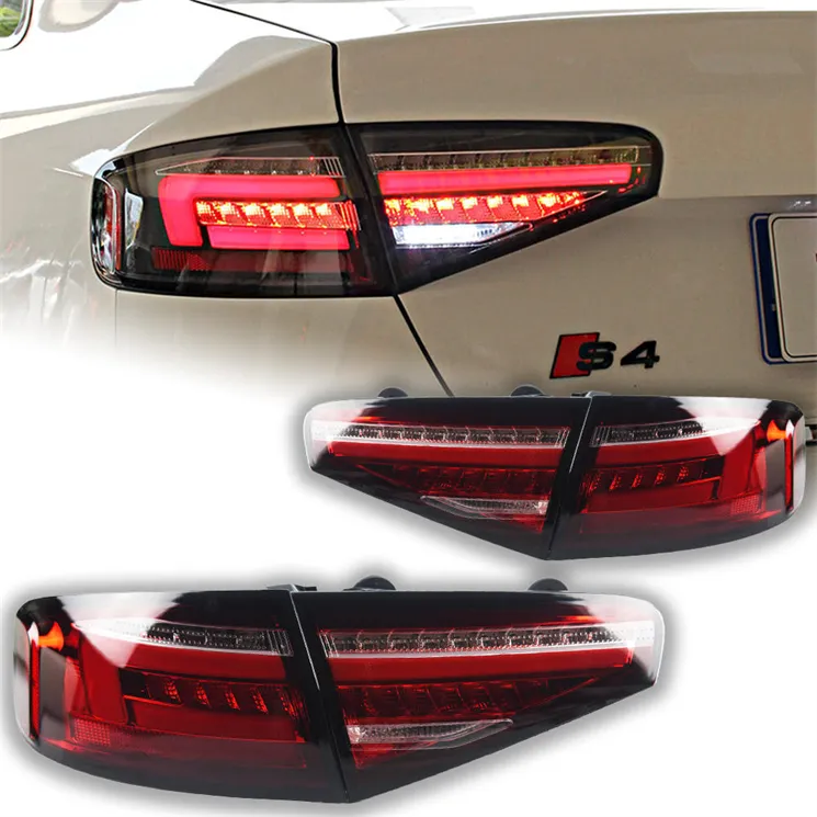 ऑडी ए4 एलईडी टेल लैंप 2013 2014 2015 2016 डायनेमिक सिग्नल टेल लाइट के लिए चीनी निर्माता कार लाइट्स