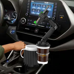 حامل أكواب للسيارة 3 في 1 قابل للتعديل مع حامل هاتف، إكسسوارات سيارات من المصنع مباشرة - Product Image 4