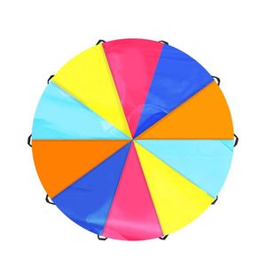 Paracaídas de Juguete Personalizables de 6, 10 y 20 Pies con Asas para Niños, Juego Interior y Exterior, Clases de Gimnasia en Escuelas Primarias, Jardín Trasero - Product Image 1