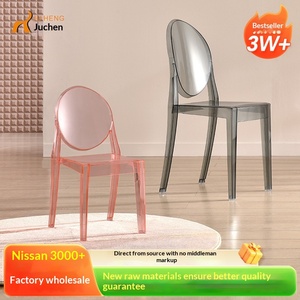 Silla de Comedor Moderna Minimalista de Acrílico Estilo Europeo, Silla Transparente Tipo Cristal, Silla Fantasma, Famosa en Internet - Product Image 2