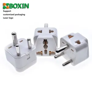 Universal to South Africa Plug Adapter 2 in 1 EU UK US toType-D round 3 pins Power Socket Converter For India Pakistan Sri Lanka