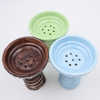 Vente en gros directe usine, nouveau design personnalisé, tête de chicha classique en céramique volcanique à grain rond, en argile et porcelaine