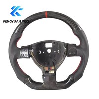 Volant de voiture en fibre de carbone pour VW Golf 5 R Mk5 GTI R32 Jetta Bora Touran Caddy Passat B7 Tiguan R-Line Seat Leon FR