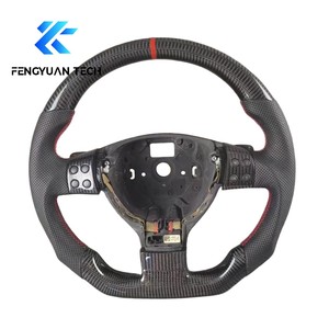 Volante de Fibra de Carbono para Automóvil vw Volan Golf 5 R Mk5 gti R32 jetta Bora Touran Canddy Passat B7 Tiguan <span class=keywords><strong>Rline</strong></span> Seat Leon Fr - Product Image 4