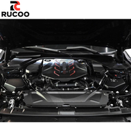 Kit complet de garnitures intérieures en fibre de carbone sèche pour compartiment moteur et couvercle d'ECU pour BMW G90 G99 M5 Touring