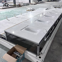 Maison mobile préfabriquée en conteneur, toilettes portables pour usage extérieur en parc, cabine de vie modulaire