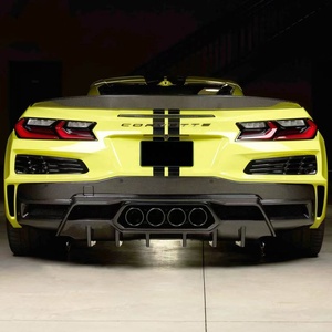 Diffuseur arrière en fibre de carbone sèche pour Chevrolet <span class=keywords><strong>Corvette</strong></span> C8 Z06 ZR1, kit carrosserie pour pare-chocs arrière - Product Image 5