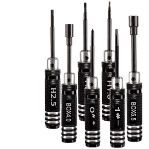 9IMOD RC Hex Driver Set 7pcs 1.5 2.0 2.5mm Hex Allen Screwdriver RC Repair Tools Kit Nut Phillips Wrench for RC Helicopter Car