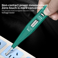 Stylo testeur de tension multifonctionnel, testeur de tension/continuité/résistance avec lampe de poche pour électricien et usage domestique