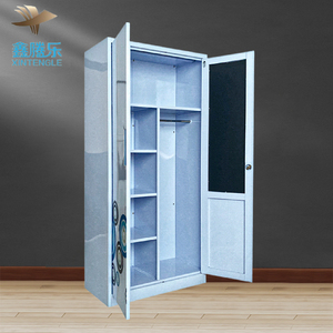 Colgador <span class=keywords><strong>de</strong></span> armario <span class=keywords><strong>de</strong></span> 2 puertas, armario <span class=keywords><strong>de</strong></span> acero, armable, para dormitorio - Product Image 1