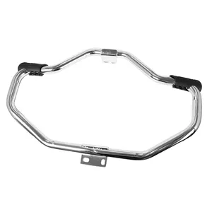 Bar Tabrakan Pelindung Jalan Raya Mesin Kumis Sepeda Motor Retro Krom Hitam Cocok untuk Harley Sportster XL883 XL1200 2004-2019