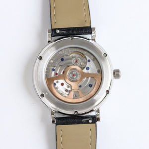 Montre de luxe personnalisée pour homme d'affaires, automatique, mécanique, de haute qualité, avec cadran à phases lunaires, diamants et calendrier. - Product Image 4