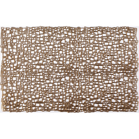 Set de table rectangulaire simple, creux, moderne, en PVC écologique de 1 mm d'épaisseur, pour Noël