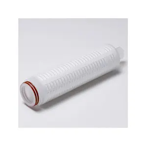 Factory-made 5 micron PP pleated filter element for water wine sparkling juice beverage filter element