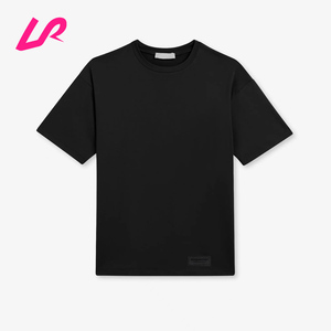 T-shirt à manches courtes pour femmes <span class=keywords><strong>de</strong></span> haute qualité en tissu recyclé extensible T-shirt surdimensionné épaules tombantes haut d'entraînement <span class=keywords><strong>de</strong></span> gymnastique vente en gros - Product Image 5