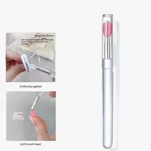 Meiluck nuovo caldo-vendita Nail Art Soft Tip applicatore di Silicone Stick per specchio pennello labbra applicazione liquido - Product Image 5