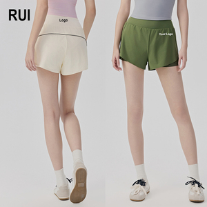 RUIQUWIN OEM 2026 New Women's <b>Shorts</b> High-Waist Quick-Dry Breathable Jogging <b>Shorts</b> with Pockets Yoga Pilates Wear - Product Image 1