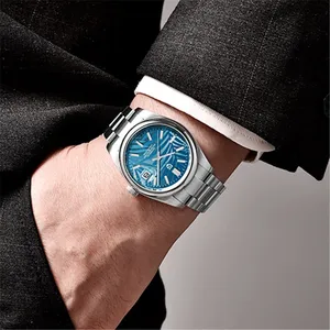 <span class=keywords><strong>PAGANI</strong></span> DESIGN — montre-bracelet de luxe en acier inoxydable pour homme, cadran en feuille de palmier, lumineuse et étanche, marque de qualité, <span class=keywords><strong>NH35A</strong></span>, 1715 - Product Image 3