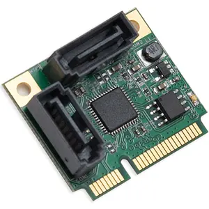 ASMedia ASM1061 6 Gbps Mini PCIe To 2 Ports SATA 3.0 Adapter PCI Express SATA3.0 Controller Card