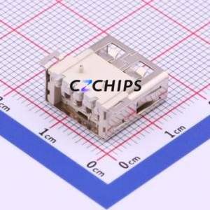 AF QTZB1.0 <b>USB</b> Connector SMD Connector ( Connector Type: Type-<b>A</b> )( Protocol Standard: <b>USB</b> <b>2.0</b> )( Gender: Female ) - Product Image 2