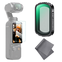 Filtre pour caméra stabilisée K&F Concept (Black Mist 1/4) pour DJI Osmo Pocket 3/4, film magnétique double face à revêtement noir, diffusion noire
