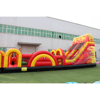 Flaming Charge gonflable parcours d'obstacles aire de jeux enfants activités sportives maison de rebond jeu de parcours d'obstacles gonflable pour enfant