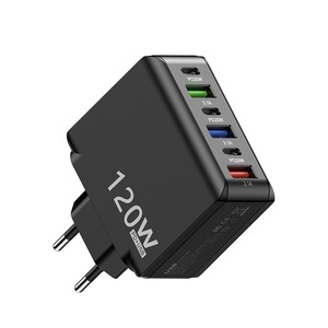 Originale 120W USB tipo-C adattatore di ricarica rapida 6 porte EU/<span class=keywords><strong>US</strong></span>/UK spina <span class=keywords><strong>3</strong></span> USB + <span class=keywords><strong>3</strong></span> QC3.0 ricarica rapida telefono cellulare OVP OTP - Product Image 3