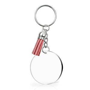 Porte-clés en plastique vierge à motif de dessin animé avec anneaux pour loisirs créatifs - Cadeaux souvenirs personnalisés légers - Product Image 1