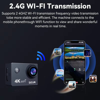 Für SJCAM SJ4000 Air Action Kamera 4K Video 30M Wasserdichte 2.4G WiFi Sport kamera für Fahrrad & Motorräder MicroSD Media
