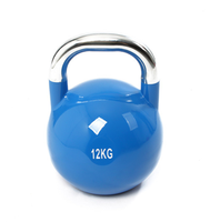Ensemble de poignées de Fitness de haute qualité, vert, personnalisé, russe, Kettleball, réglable, chromé, compétition, Kettlebell