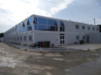 Bureau de chantier préfabriqué à montage rapide, durable et économique, espace de travail modulaire pour camp de construction et projets isolés
