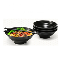 Offre Spéciale bol à soupe restaurant pas cher noir bol à nouilles mélamine ramen bol