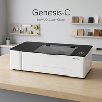 Graveur et découpeur laser CO2 60W 500x300mm de bureau avec autofocus, caméra 4K, WiFi, refroidissement par eau pour bois, acrylique, cuir, plastique, verre et signalétique