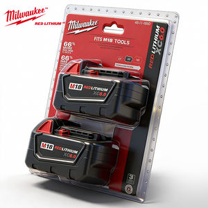 Paquete de dos baterías <span class=keywords><strong>Milwaukee</strong></span> 18V <span class=keywords><strong>M18</strong></span> REDLITHIUM XC6.0 de capacidad extendida para herramientas eléctricas <span class=keywords><strong>Milwaukee</strong></span> <span class=keywords><strong>M18</strong></span> - Product Image 1