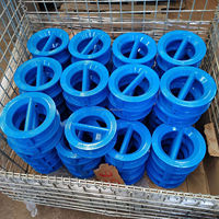 Clapet anti-retour manuel à double plaque DIN EN GOST CE WRAS en fonte ductile GGG50 PN16 avec joint EPDM et ressort DN125 pour l'eau