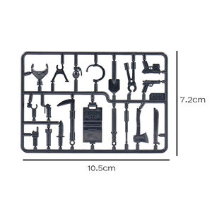 อุปกรณ์เสริมพลาสติกขนาดเล็กสำหรับปืนของเล่น ปืนพก อุปกรณ์ทหาร ของเล่นพลาสติกขนาดเล็กสำหรับทหารจิ๋ว - Product Image 2