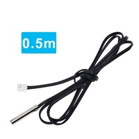 Kabel Probe tahan air Sensor suhu NTC termistor 30CM 50CM 100CM 200CM 300CM 10K 1% 3950 W1209 W1401