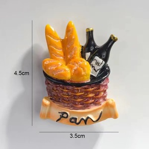 Aimants de réfrigérateur 3D créatifs en résine, série alimentaire, décoration cadeau, thème dessin animé - Product Image 5