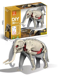 Rompecabezas de Anatomía Animal del Bosque en <span class=keywords><strong>3D</strong></span> de Ciencias Naturales, Tigre León, Kit de Ensamblaje DIY con Órganos Extraíbles, <span class=keywords><strong>Esqueleto</strong></span>, Juguetes Educativos STEM - Product Image 3