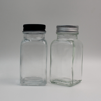Bouteille en verre transparente pour lait, jus, boissons, 60 ml, 120 ml, 180 ml, pour kombucha, thé, miel, pouding