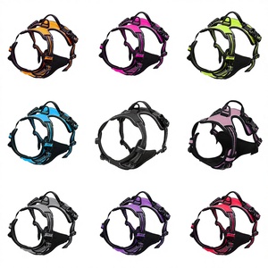 Harnais de poitrine pour chien en nylon anti-explosion robuste avec boucle de fermeture, harnais anti-traction pour grands chiens, Golden Retriever, <span class=keywords><strong>Labrador</strong></span> - Product Image 3
