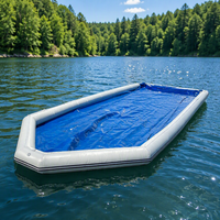 Dock gonflable portable antidérapant, docks flottants gonflables robustes sur mesure pour bateaux et yachts