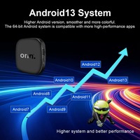 Boîtier TV intelligent Android 13 4K, décodeur 4K Quad Core, connectivité 5G, 8 Go 128 Go, télécommande vocale pour lecteur multimédia en streaming