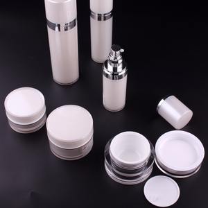 Heypack marca envases cosméticos botella de acrílico galvanoplastia de plata y tarro para envases cosméticos al por mayor - Product Image 3
