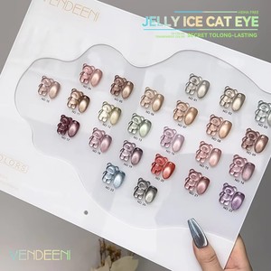 VENDEENI 24 Couleurs Gel UV Effet Œil de Chat Diamant Brisé Résine Ongles 2024 Nouvelle Collection Kit Nail Art Non Toxique Gel UV pour Ongles - Product Image 2