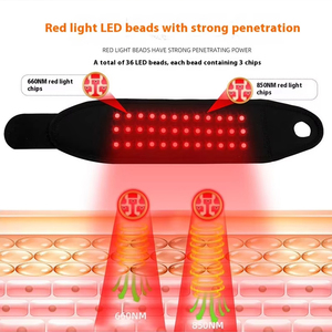 Fascia Terapeutica a Luce Rossa Personalizzata per Mano e <span class=keywords><strong>Polso</strong></span>, Dispositivo Indossabile Ricaricabile USB con Impulsi per Sindrome del Tunnel Carpale - Product Image 3
