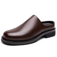 Chaussures semi-élégantes pour hommes, design décontracté et formel, durables, respirantes, antidérapantes, à enfiler pour l'extérieur